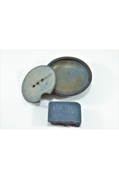 Μπολάκι για το σαπούνι, με τρυπούλες για εύκολη αποστράγγιση (Μπλε χρώμα)