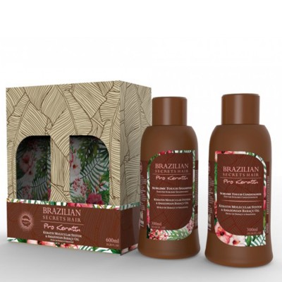 Σετ κερατίνης /BSH PRO KERATIN SUBLIME TOUCH 2x300ml Brazilian Secrets Hair 