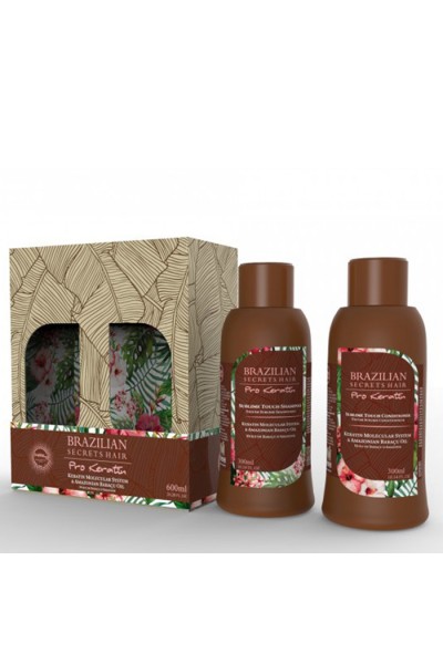 Σετ κερατίνης /BSH PRO KERATIN SUBLIME TOUCH 2x300ml Brazilian Secrets Hair 