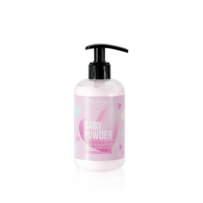 Ηand Cream - Baby Powder - Quickgel - 300ml