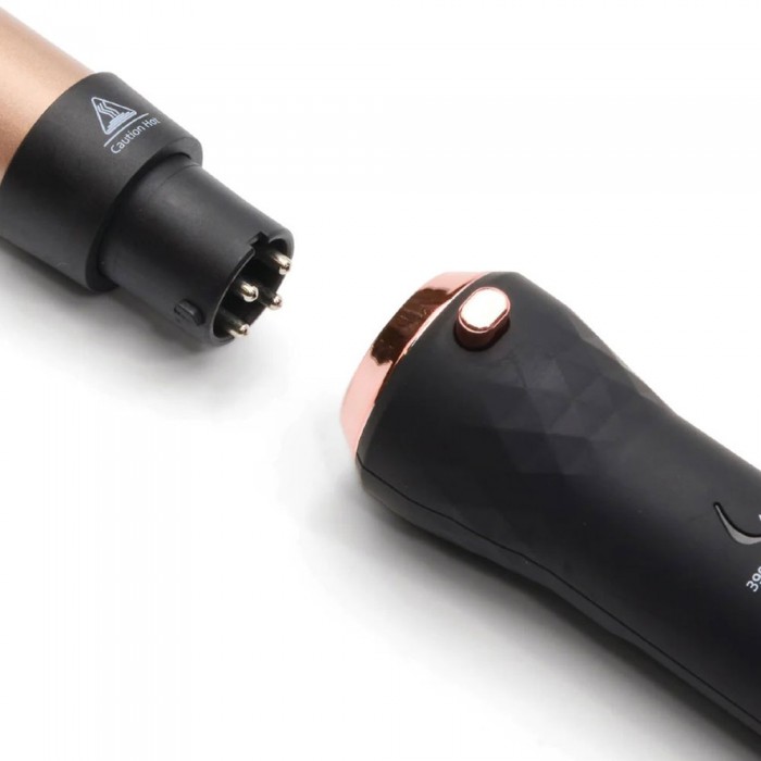 Sutra Clipless Curling Set Black/Rose Gold – Interchangeable